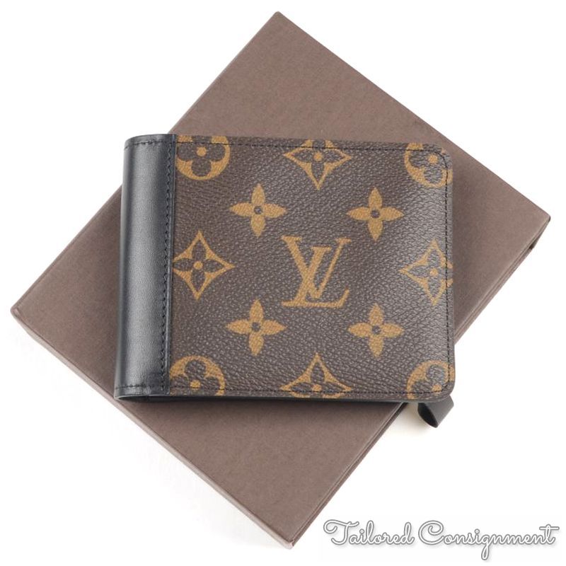 Louis Vuitton Wallet Gaspar Monogram Macassar Brown/Black in Canvas/Leather  - US