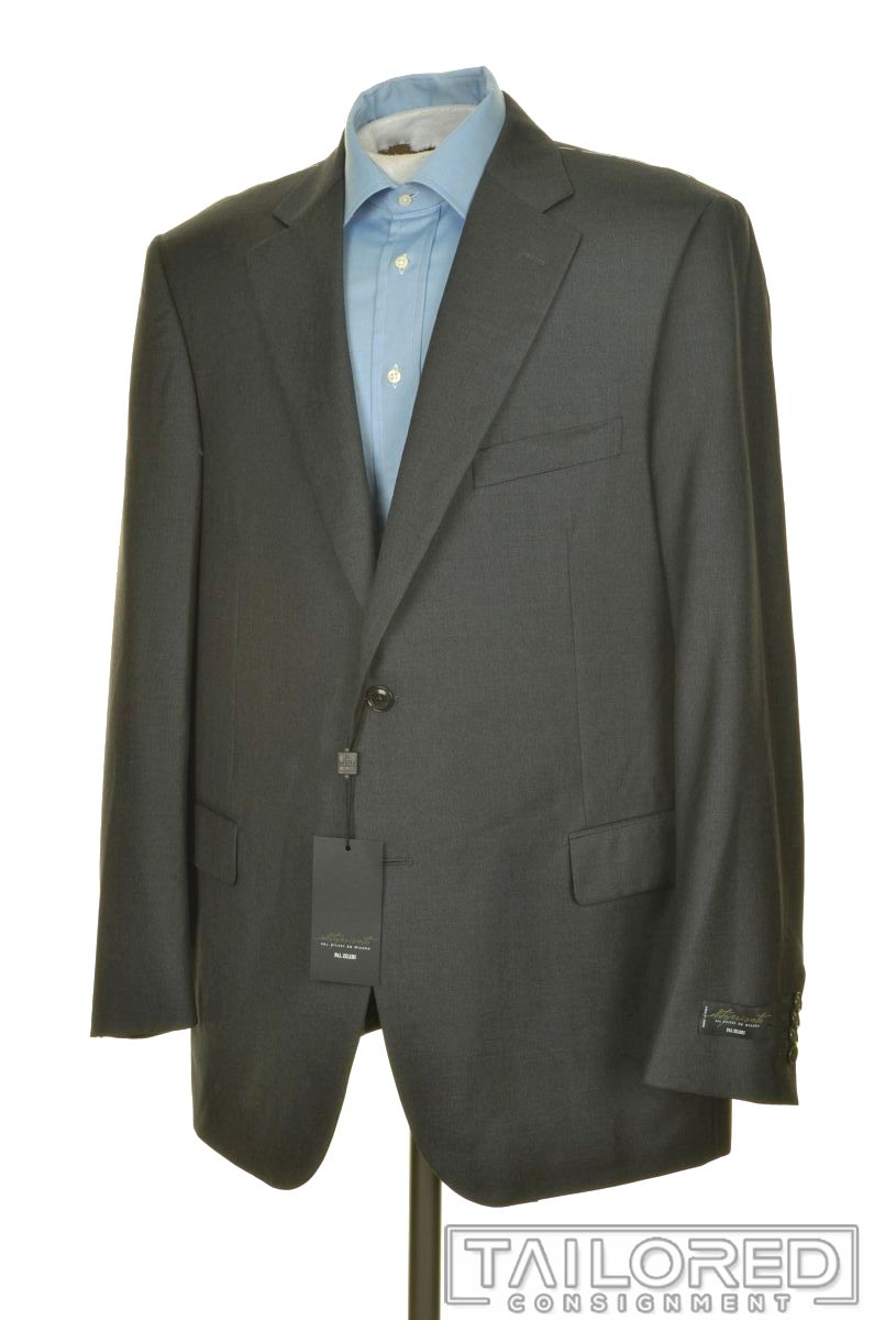 NWT - PAL ZILERI Solid Gray 100% Wool Mens Blazer Sport Coat Jacket ...
